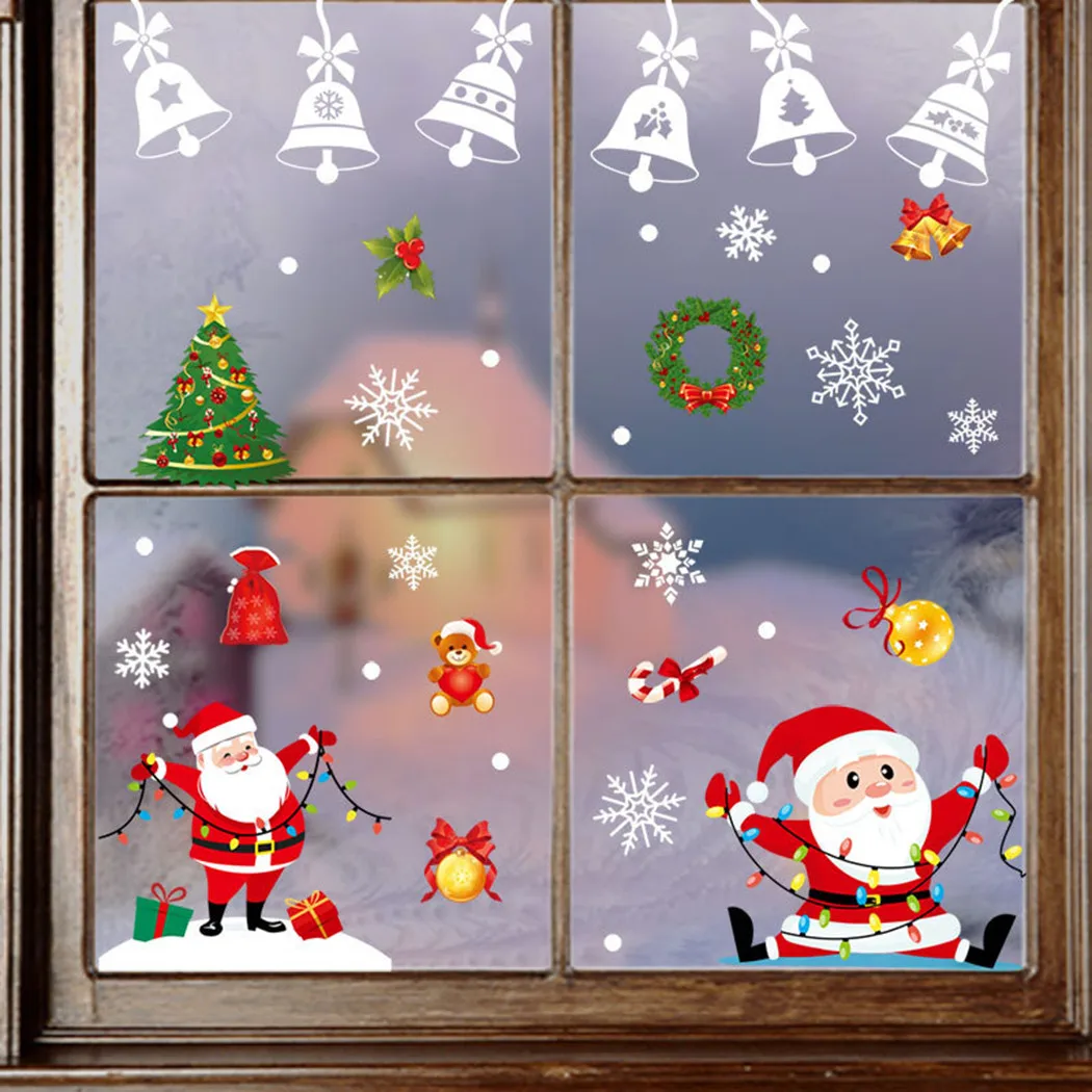 1Set Christmas Wall Stickers 19.6*29.5cm PVC Snowflake Snowman Elder Elk Store Decal Xmas Home Decor
1Set Christmas Wall Stickers 19.6*29.5cm PVC Snowflake Snowman Elder Elk Store Decal Xmas Home Decor