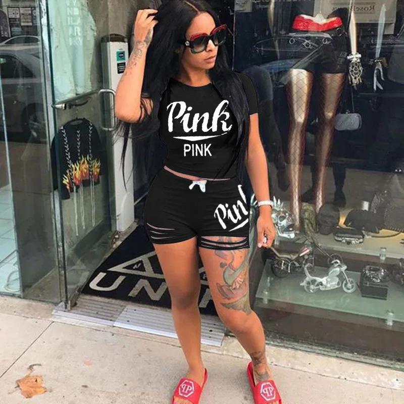 Fannic 2020 Summer Two Piece Women Sets Casual Pink Lettered Print Short Sleeve Top and Shorts 2-piece Women Suit
Fannic 2020 Summer Two Piece Women Sets Casual Pink Lettered Print Short Sleeve Top and Shorts 2-piece Women Suit