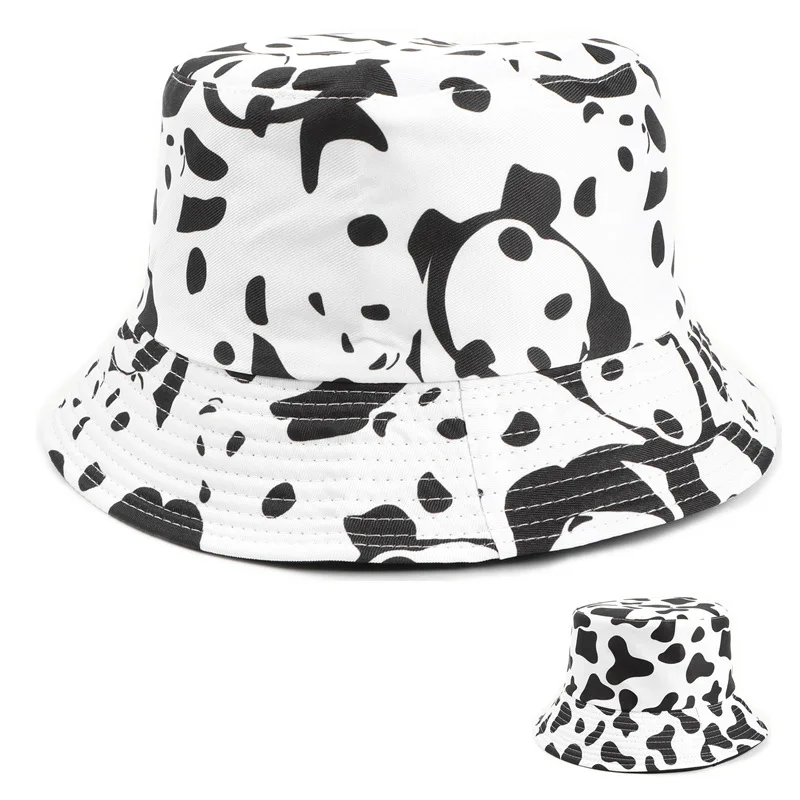 Hot Cartoon Panda Fisherman Hat Female Korean Casual Cow Double-sided Flat Top Sunscreen Basin Hat
Hot Cartoon Panda Fisherman Hat Female Korean Casual Cow Double-sided Flat Top Sunscreen Basin Hat