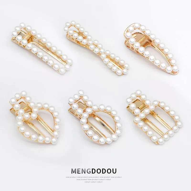 Pearl Hair Clip Barrette Headwear Hair Accessories Hair Jewelry Sets Ornament Korea Metal Haripins For Wome's Gifts HS017
Pearl Hair Clip Barrette Headwear Hair Accessories Hair Jewelry Sets Ornament Korea Metal Haripins For Wome's Gifts HS017