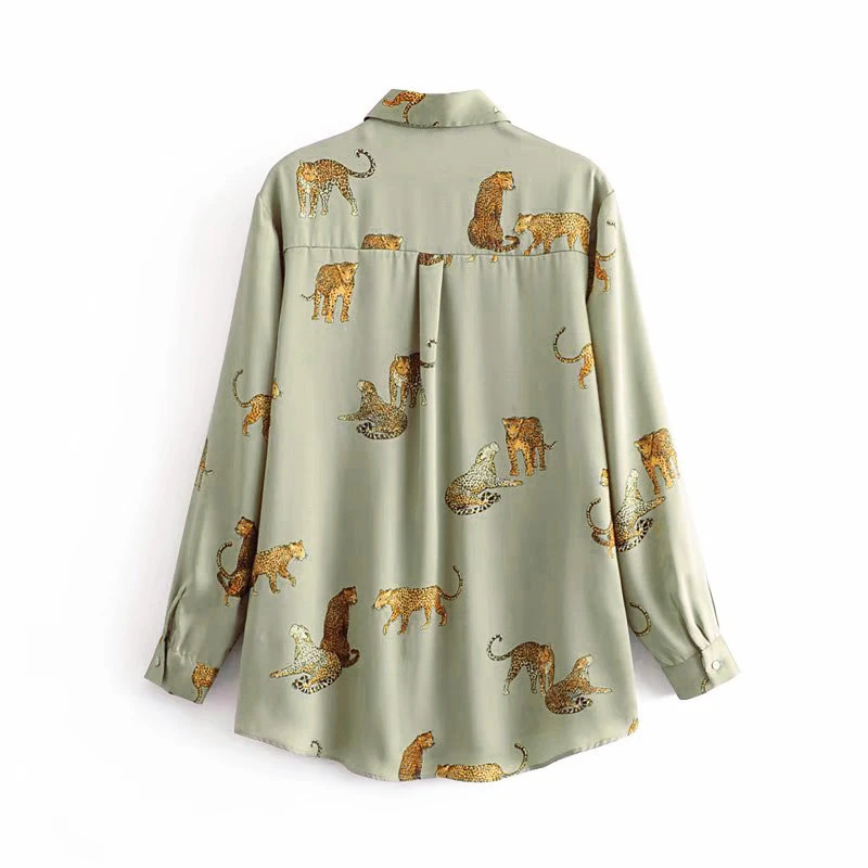 Fashion satin print loose long sleeve office shirt women Vintage 2021 new spring autumn fashion casual button shirt chiffon top
Fashion satin print loose long sleeve office shirt women Vintage 2021 new spring autumn fashion casual button shirt chiffon top