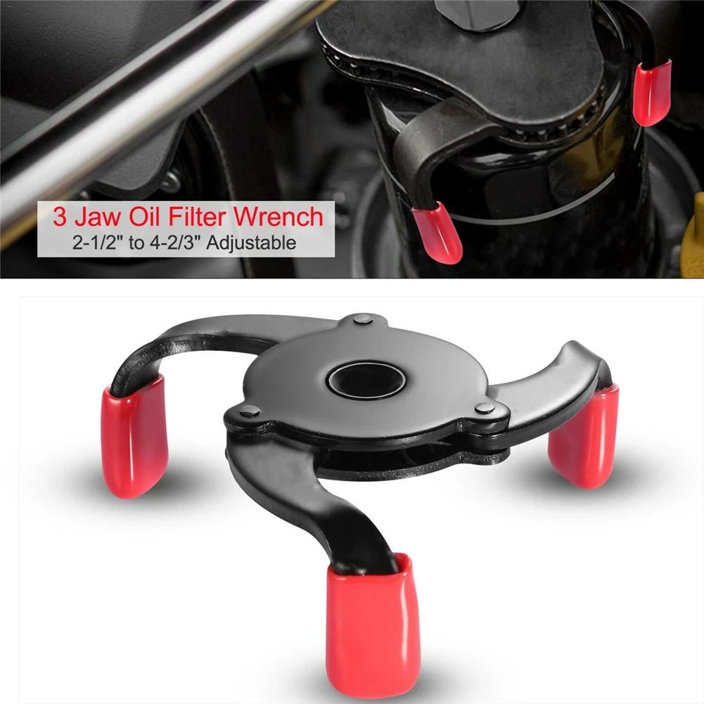 High Quality Universal 3 Jaw Oil Filter Remover Tool Cars Oil Filter Removal Tool Interface Special Tools Oil Filter Wrench Tool
High Quality Universal 3 Jaw Oil Filter Remover Tool Cars Oil Filter Removal Tool Interface Special Tools Oil Filter Wrench Tool