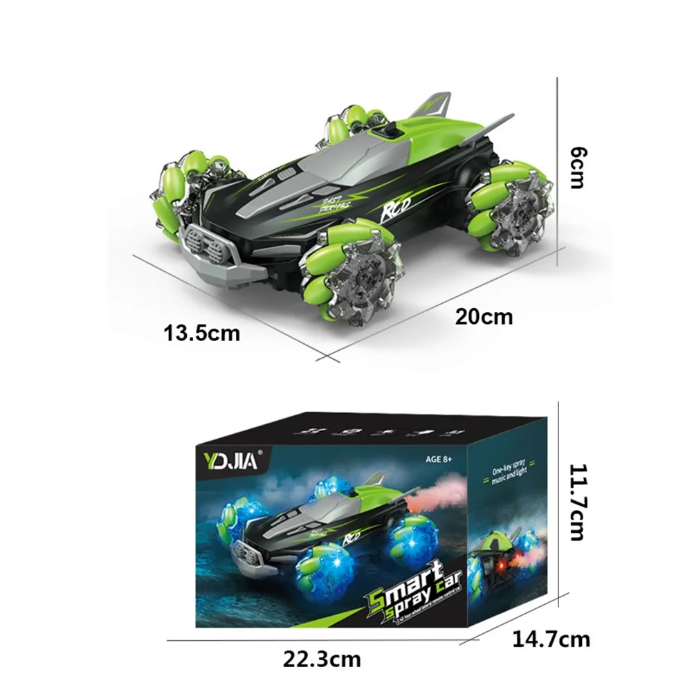 RC Car 4WD 2. 4Ghz Remote Control Stunt Drift Off-Road Car Gesture Sensor Music Spray Light 360 Degree Flip RC Cars Model Toy
RC Car 4WD 2. 4Ghz Remote Control Stunt Drift Off-Road Car Gesture Sensor Music Spray Light 360 Degree Flip RC Cars Model Toy