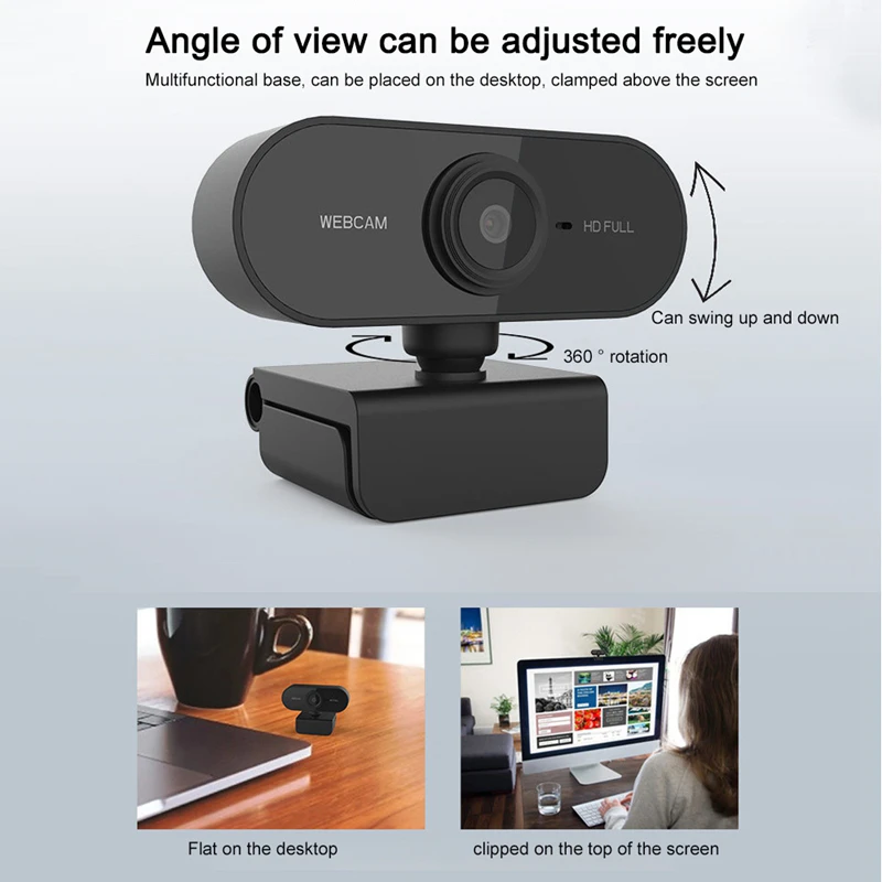 SeenDa HD 1080P камера автофокуса компьютерная веб для ПК с микрофоном Вращающийся Full