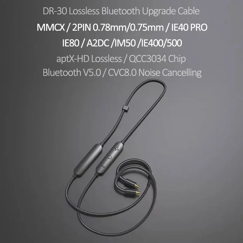 Модуль Bluetooth QCC3034 aptX HD для Sennheiser IE40 PRO IE80S кабель с поддержкой Тип C MMCX SE215 KZ ZSA ZSTX ASF ZSN