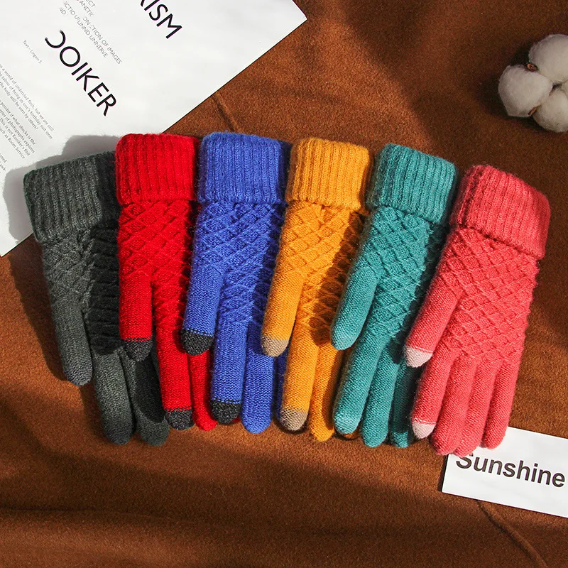 Gloves Winter Five-finger Knitting Ladies Adult Warm Riding Driving Student Split Finger Gloves Gloves & Mittens Cycling Women
Gloves Winter Five-finger Knitting Ladies Adult Warm Riding Driving Student Split Finger Gloves Gloves & Mittens Cycling Women