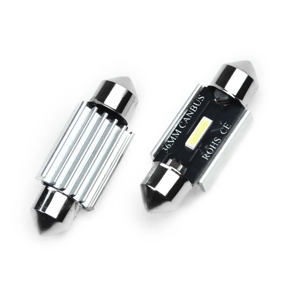 2pcs CSP Chips Canbus C5W C10W Led Bulb 31mm 36mm 39mm 41mm Car Festoon Light Interior Dome Reading Lights 6000K Pure White
2pcs CSP Chips Canbus C5W C10W Led Bulb 31mm 36mm 39mm 41mm Car Festoon Light Interior Dome Reading Lights 6000K Pure White