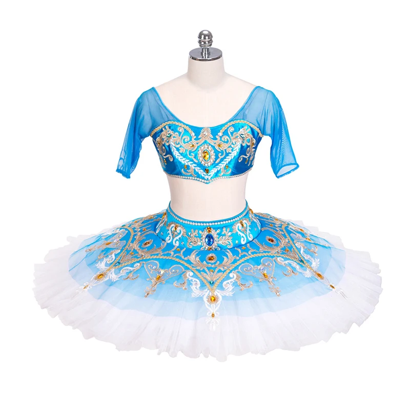 La Bayadere Ballet Dress Professional Stage Costume Nutcracker Arabian Dance Blue Pancake Tutu YAGP BT916 
La Bayadere Ballet Dress Professional Stage Costume Nutcracker Arabian Dance Blue Pancake Tutu YAGP BT916