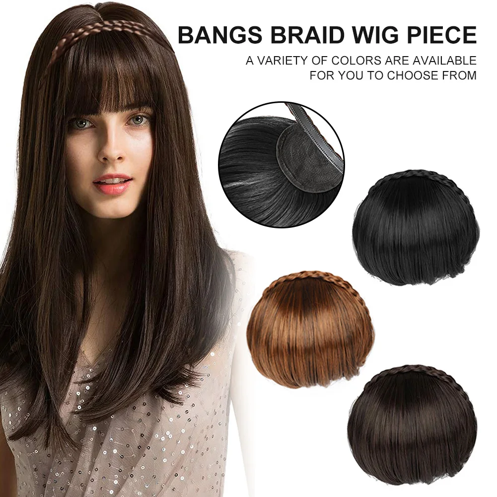 Short Braid Blunt Bangs Natural Synthetic Women Hair Bangs Fake Flat Neat Bangs Black/Light Brown/Dark Brown Women's Bangs
Short Braid Blunt Bangs Natural Synthetic Women Hair Bangs Fake Flat Neat Bangs Black/Light Brown/Dark Brown Women's Bangs