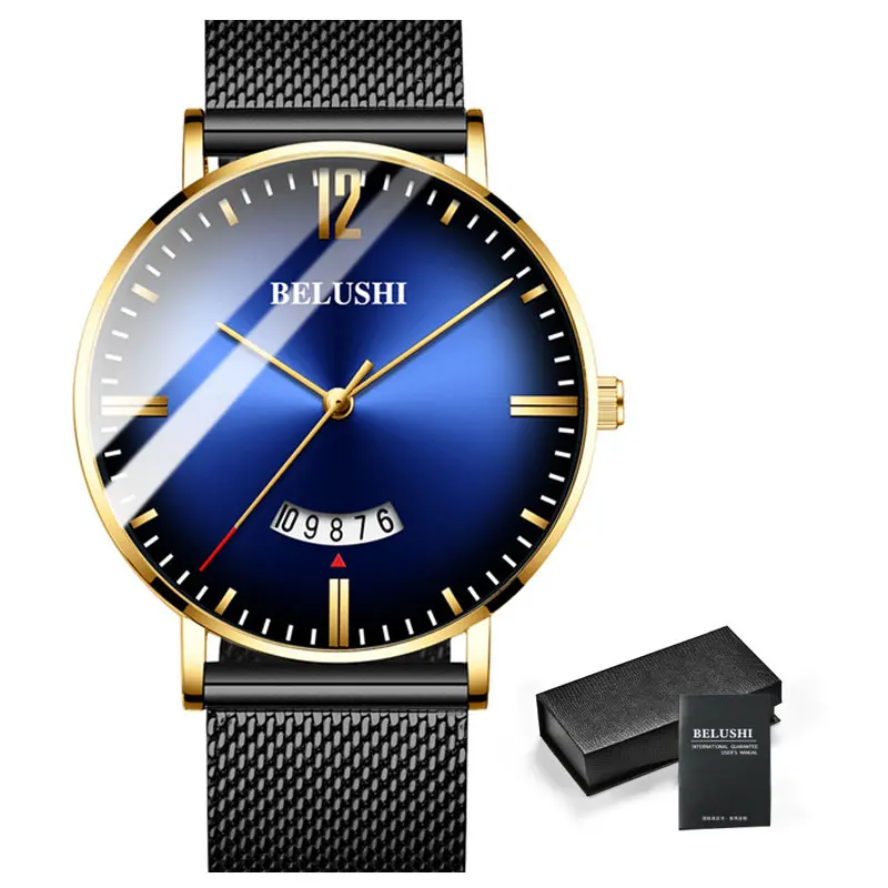 Luxury Men Watch Fashion Ultra-thin designer Mesh Steel Business Waterproof Sport Quartz Wrist Watches Mens Date Analog relogio
Luxury Men Watch Fashion Ultra-thin designer Mesh Steel Business Waterproof Sport Quartz Wrist Watches Mens Date Analog relogio