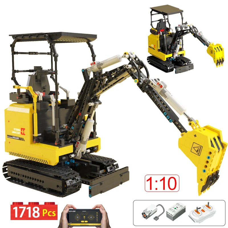 1718pcs City Technical 1:10 RC Engineering Bulldozer Building Blocks Mechanical Remote Control Excavator Bricks Toys For Boys
1718pcs City Technical 1:10 RC Engineering Bulldozer Building Blocks Mechanical Remote Control Excavator Bricks Toys For Boys