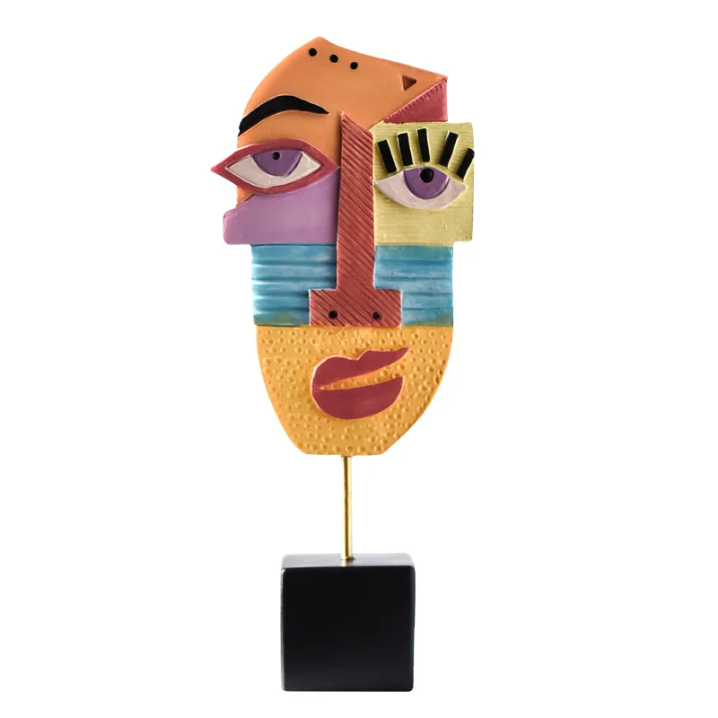 Nordic style resin crafts creative living room wine cabinet decoration furnishings wholesale abstract face art furnishings
Nordic style resin crafts creative living room wine cabinet decoration furnishings wholesale abstract face art furnishings