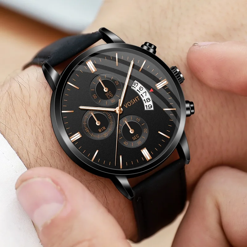 reloj hombre Luxury Mens Watch Fashion Sport Wrist Watch Alloy Case Leather Band Watch Quartz Business Wristwatch calendar Clock 
reloj hombre Luxury Mens Watch Fashion Sport Wrist Watch Alloy Case Leather Band Watch Quartz Business Wristwatch calendar Clock