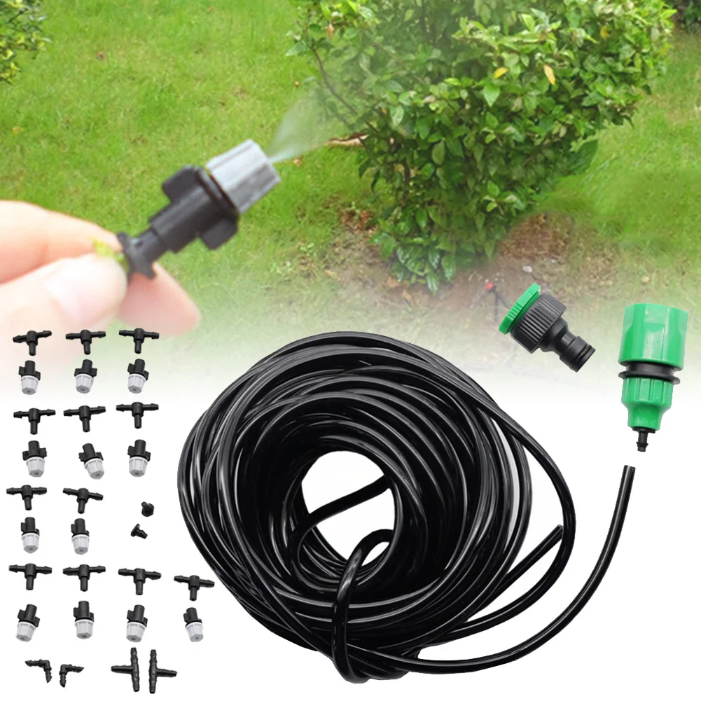 12pcs Mist Irrigation System Garden Watering Accessories Mist Cooling System with 33ft Hose Quick Adapter 12pcs Tee and More
12pcs Mist Irrigation System Garden Watering Accessories Mist Cooling System with 33ft Hose Quick Adapter 12pcs Tee and More