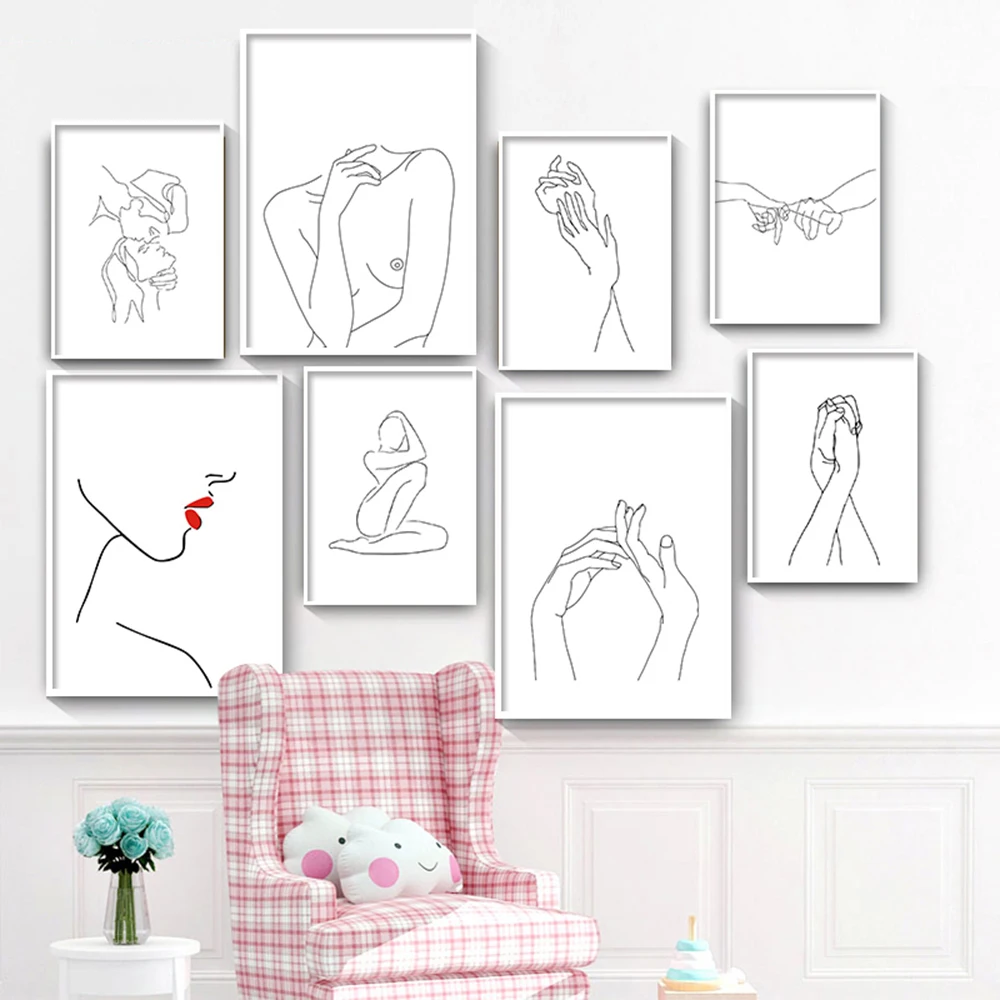 Black White Abstract Lady Line Drawing Pictures Nordic Canvas Painting Wall Art Figure Body Hand Poster and Print for Home Decor
Black White Abstract Lady Line Drawing Pictures Nordic Canvas Painting Wall Art Figure Body Hand Poster and Print for Home Decor