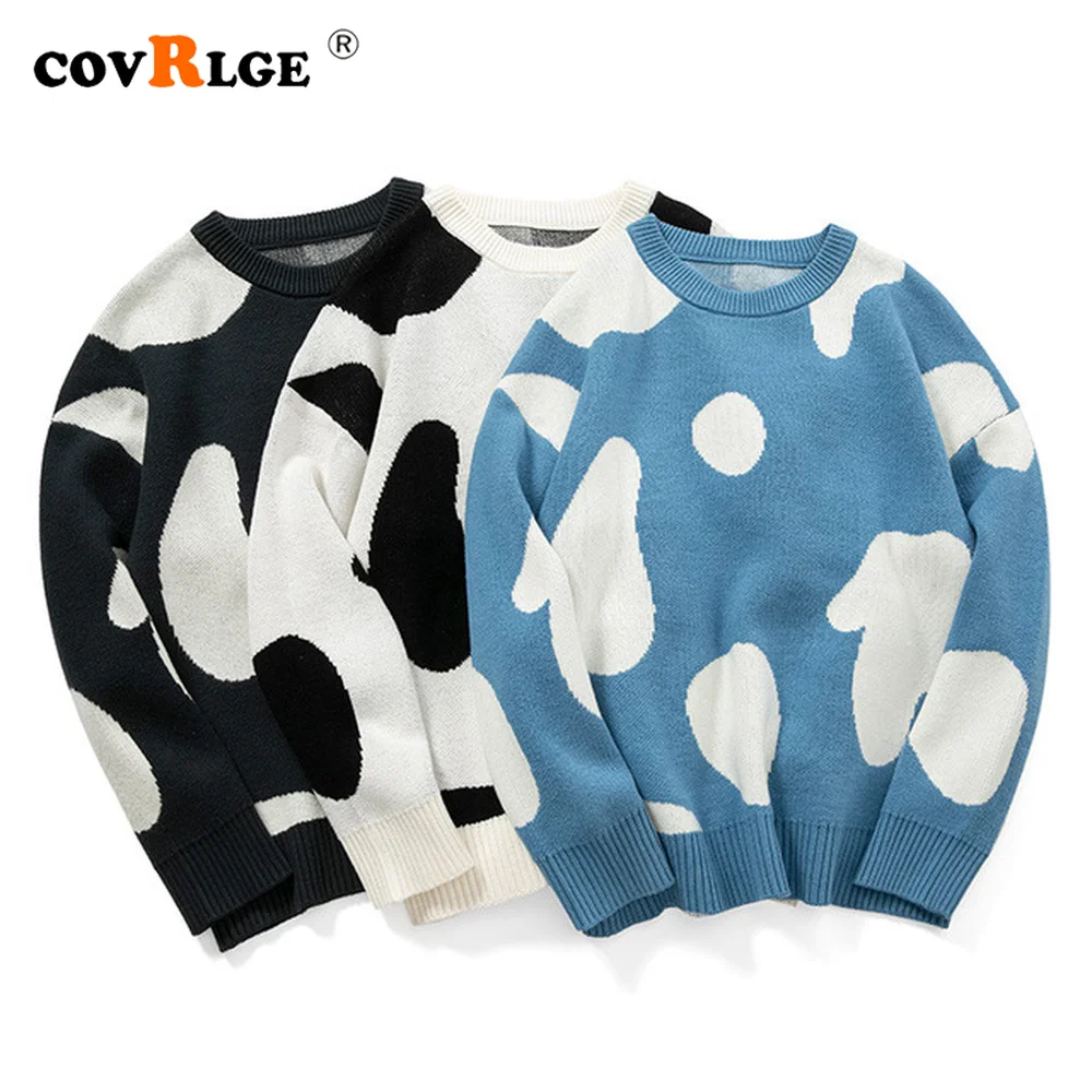 Covrlge Men's Long Sleeve O-Neck Sweater Composite Plus Velvet Warm Cute Cow Print Campus Loose Unisex Pullover Sweater MZM141
Covrlge Men's Long Sleeve O-Neck Sweater Composite Plus Velvet Warm Cute Cow Print Campus Loose Unisex Pullover Sweater MZM141