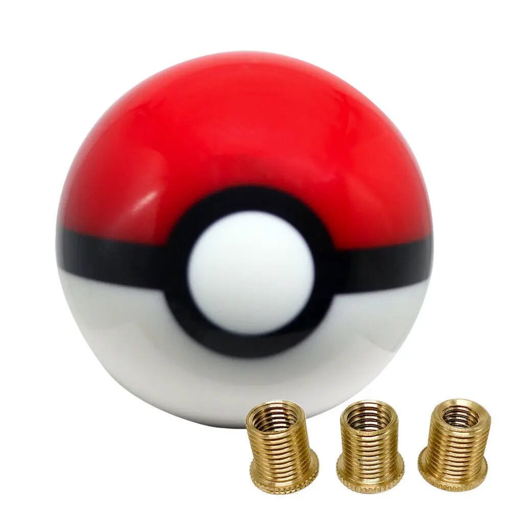 54mm Universal NEW RACING Marble Style Round Ball Gear Shift Knob With 3 Adapters For Most Cars
54mm Universal NEW RACING Marble Style Round Ball Gear Shift Knob With 3 Adapters For Most Cars