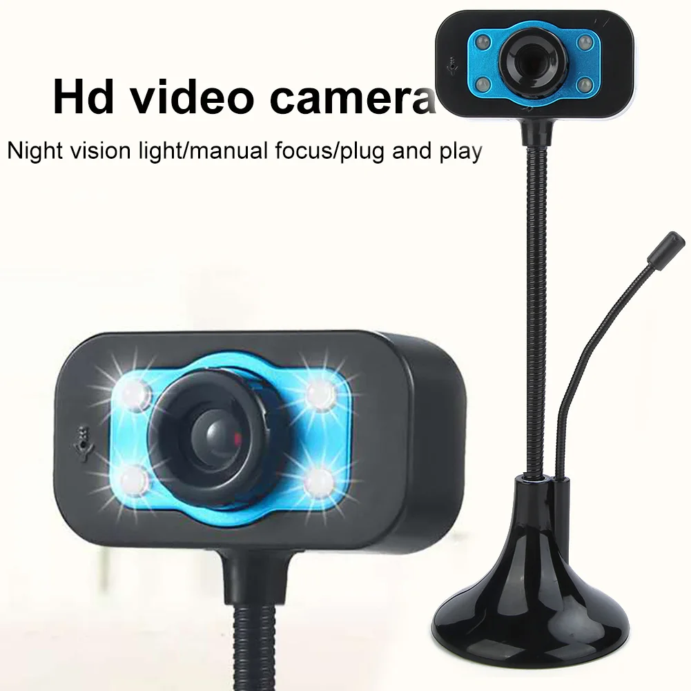Web cam HD Webcam USB Night Vision Video Recording Camera with Mic for Laptop Desktop PC
Web cam HD Webcam USB Night Vision Video Recording Camera with Mic for Laptop Desktop PC