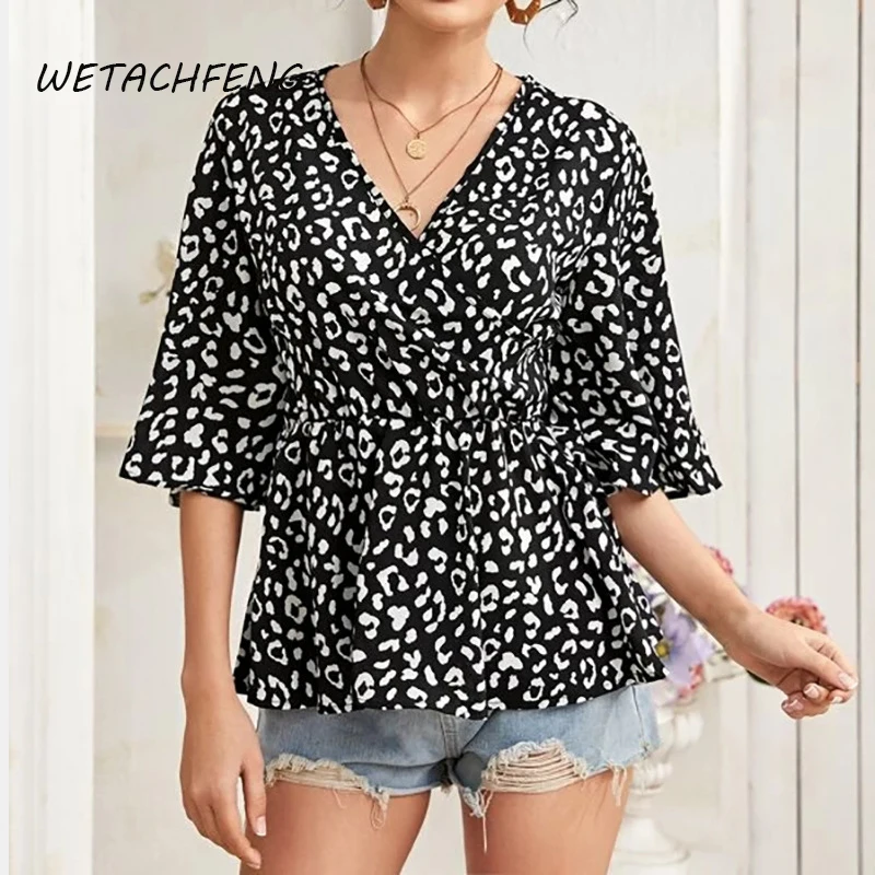 Large Size Fashion Women Blouse Spring Casual Leopard Chiffon V Neck Slim Female Tops Shirts Tunic Plus Size Blouse Clothing 3XL
Large Size Fashion Women Blouse Spring Casual Leopard Chiffon V Neck Slim Female Tops Shirts Tunic Plus Size Blouse Clothing 3XL