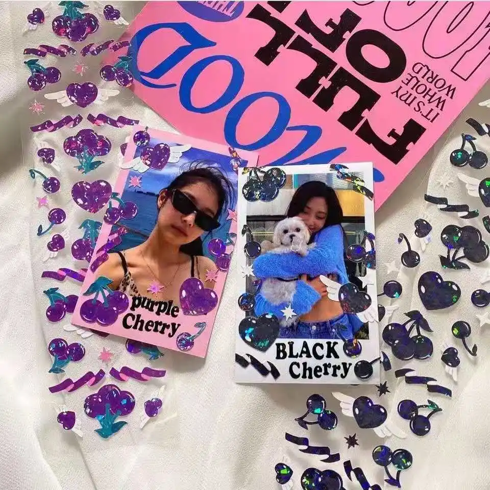 Colorful Holographic Cherry Love Laser Stickers DIY Scrapbook Idol Card Album Stationery Decorative Stickers Personalized
Colorful Holographic Cherry Love Laser Stickers DIY Scrapbook Idol Card Album Stationery Decorative Stickers Personalized