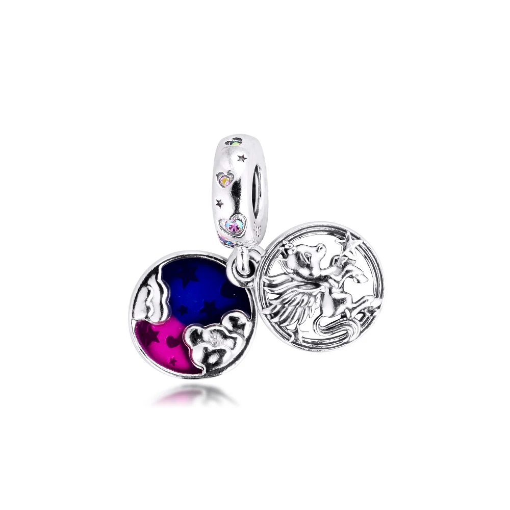 Beads fits for Necklaces Bracelets 100% 925 Sterling-Silver-Jewelry Magical Unicorn Double Charms Free Shipping
Beads fits for Necklaces Bracelets 100% 925 Sterling-Silver-Jewelry Magical Unicorn Double Charms Free Shipping