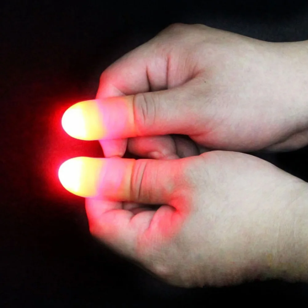 2pcs/set Magic Thumbs Light Toys for Adult Magic Trick Props Blue Light Led Flashing Fingers Halloween Party Toys for Children
2pcs/set Magic Thumbs Light Toys for Adult Magic Trick Props Blue Light Led Flashing Fingers Halloween Party Toys for Children