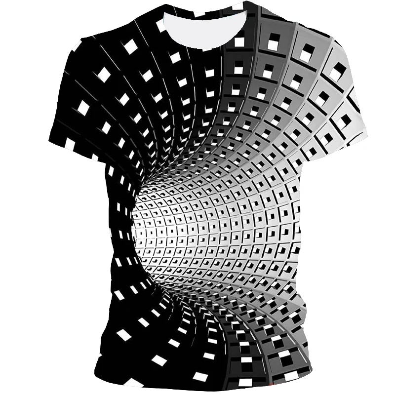 2021 New Summer Men's Fashion 3D Printing Three-dimensional Color Pattern Short-sleeved Round Neck Casual T-shirt Men's Shirt
2021 New Summer Men's Fashion 3D Printing Three-dimensional Color Pattern Short-sleeved Round Neck Casual T-shirt Men's Shirt
