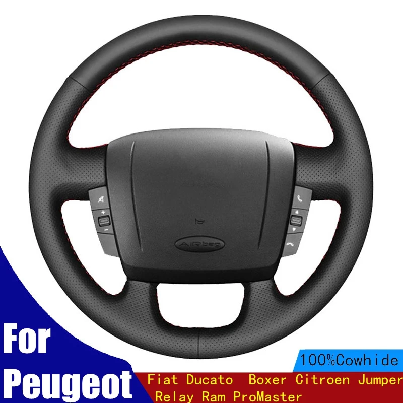 DIY Car Steering Wheel Cover For Peugeot Fiat Ducato Boxer Citroen Jumper Relay Ram ProMaster Genuine Leather Braid
DIY Car Steering Wheel Cover For Peugeot Fiat Ducato Boxer Citroen Jumper Relay Ram ProMaster Genuine Leather Braid
