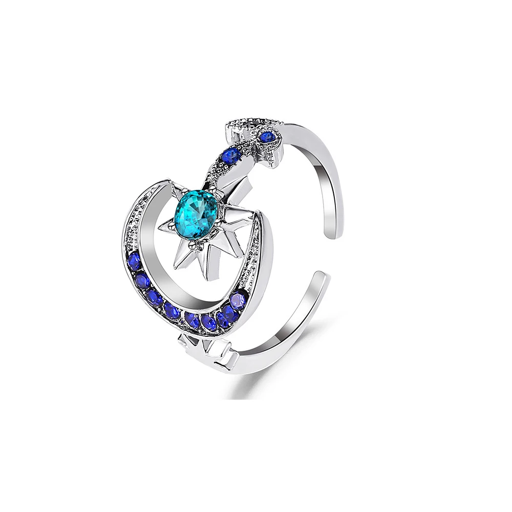 QW-JZ060 Womens Fashion Korean Rings Jewelry for Women Adjustable Star Moon Ring Gift Unusual Rings for Women 2020
QW-JZ060 Womens Fashion Korean Rings Jewelry for Women Adjustable Star Moon Ring Gift Unusual Rings for Women 2020