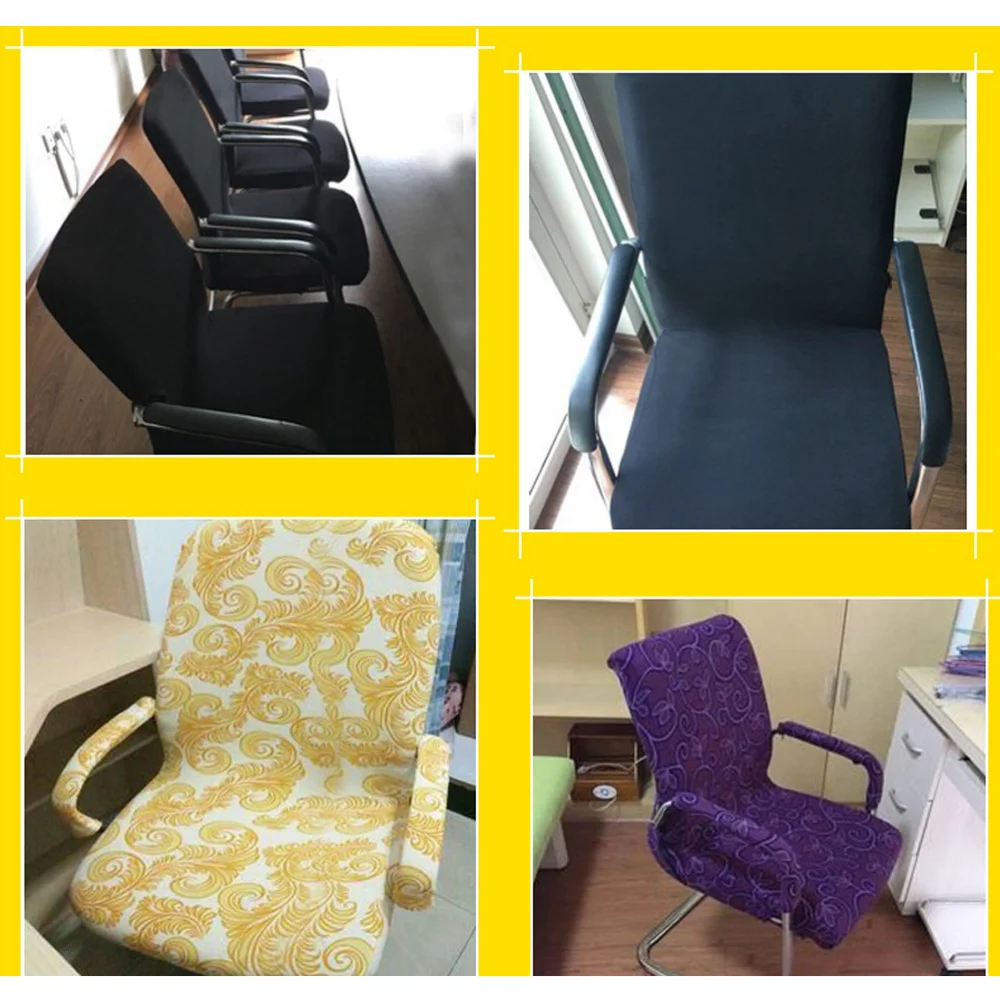 Rotating Armchair Slipcover Removable Stretch Computer Office Chair Cover Protector in Small Size (Black)
Rotating Armchair Slipcover Removable Stretch Computer Office Chair Cover Protector in Small Size (Black)