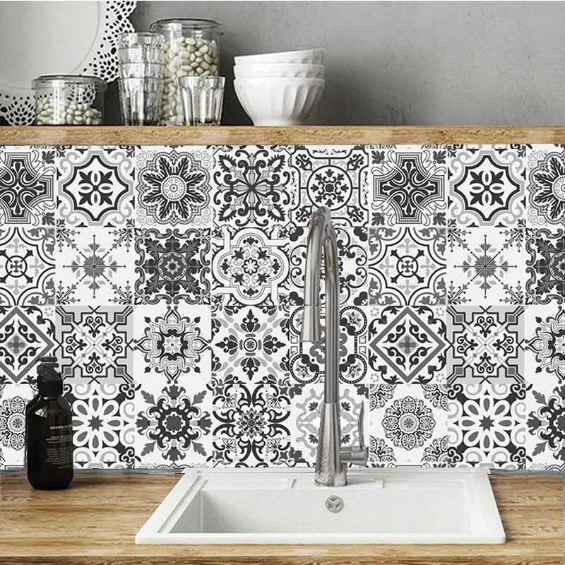Tile Stickers for Kitchen Backsplash,peel and Stick Bathroom Tile Decor Waterproof Wall Sticker Furniture Decal Grey Arab Spain
Tile Stickers for Kitchen Backsplash,peel and Stick Bathroom Tile Decor Waterproof Wall Sticker Furniture Decal Grey Arab Spain