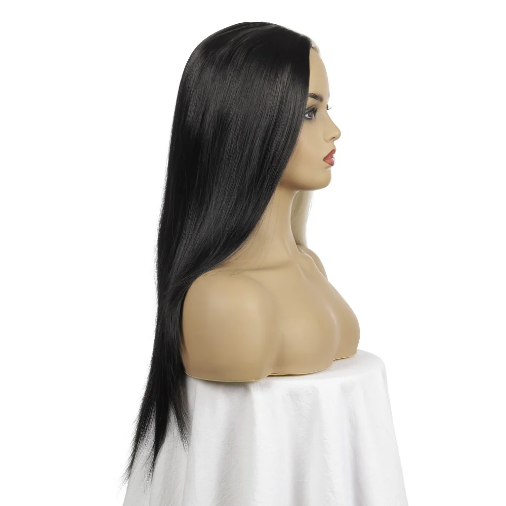 DANBO Women wig natural hairline half black half white high temperature synthetic wig
DANBO Women wig natural hairline half black half white high temperature synthetic wig