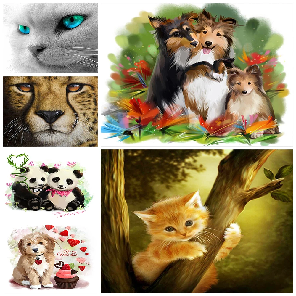 5D DIY Diamond Painting Handsome Animal Cat Tiger Dog Embroidery Mosaic Stickers Home Decoration Handmade Wall Stickers Art Gift
5D DIY Diamond Painting Handsome Animal Cat Tiger Dog Embroidery Mosaic Stickers Home Decoration Handmade Wall Stickers Art Gift