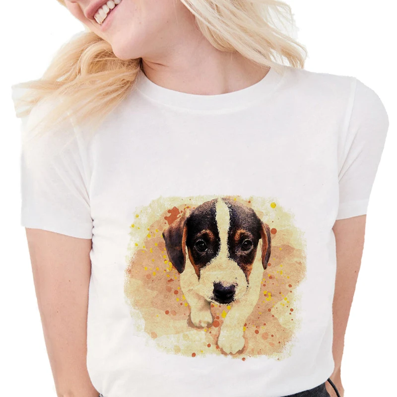 Summer Cute Color Dogs T-Shirt Women Animal dogs Printed Art T shirt Soft Short Sleeve Casual White Tops S1680
Summer Cute Color Dogs T-Shirt Women Animal dogs Printed Art T shirt Soft Short Sleeve Casual White Tops S1680
