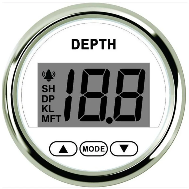 Глубиномер 52 мм водонепроницаемый IP67 цифровой глубиномер для морской лодки