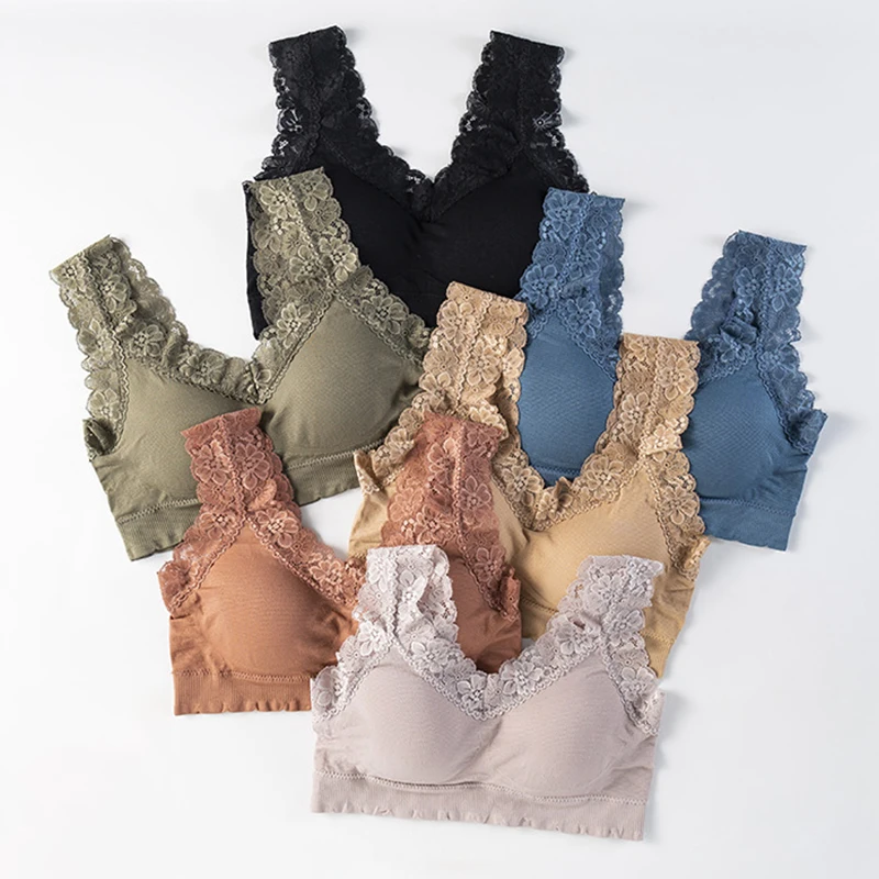 Women Camisole Vest V-neck Lace Floral Edge Sleeveless Tank Tops Bralette Tops Crop Top Bra
Women Camisole Vest V-neck Lace Floral Edge Sleeveless Tank Tops Bralette Tops Crop Top Bra