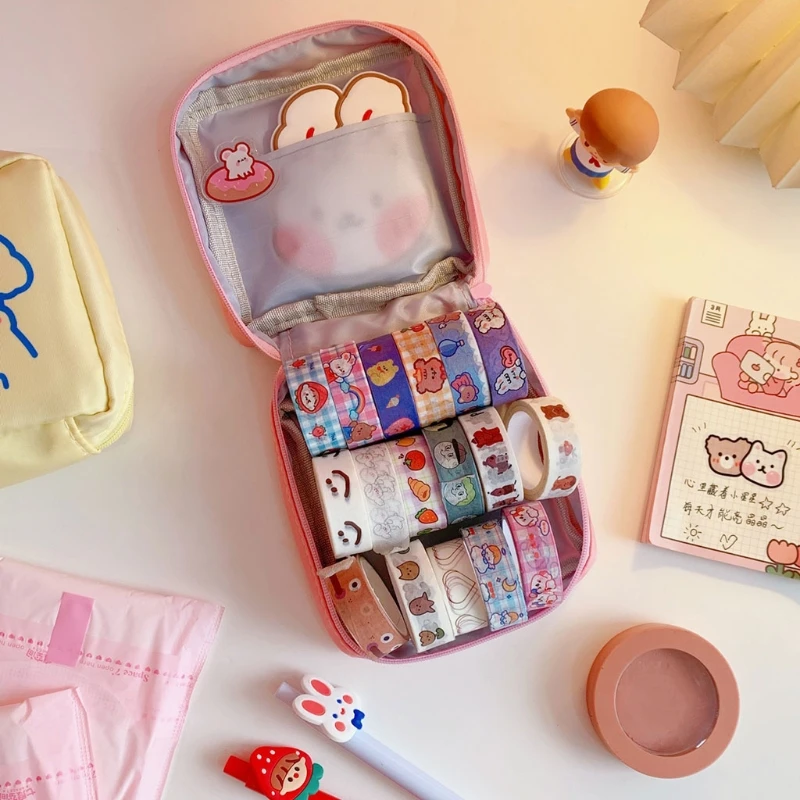 Large Travel Cosmetic Pouch Cartoon Nylon Zippered Makeups Storage Bag Portable Coin Purse for Travel School Office
Large Travel Cosmetic Pouch Cartoon Nylon Zippered Makeups Storage Bag Portable Coin Purse for Travel School Office