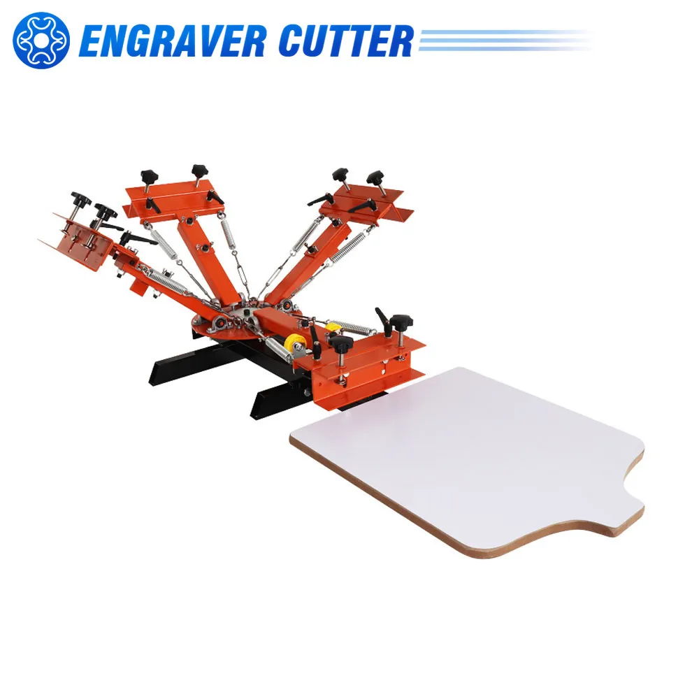 4 Color 1 Station Silk Screen Printing Machine 4-1 Press DIY T-Shirt Printing with Easy Adjusting System
4 Color 1 Station Silk Screen Printing Machine 4-1 Press DIY T-Shirt Printing with Easy Adjusting System