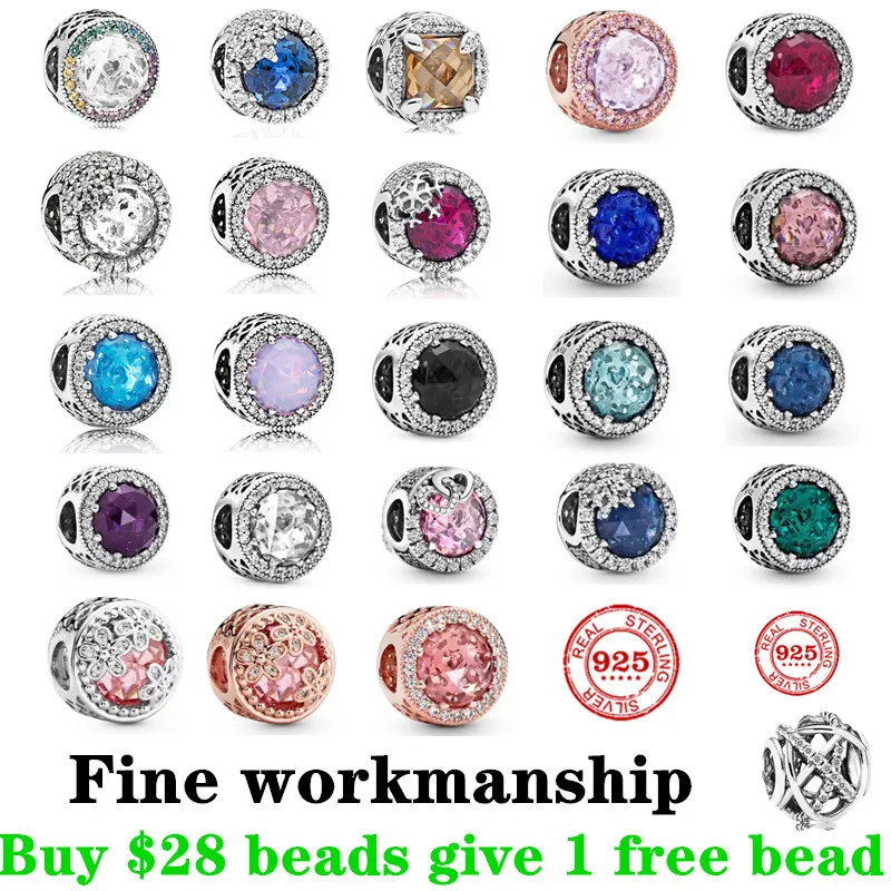 Original Rose Gold Sparkling Dark Blue Black color purple green red pink Charm snowflake flower 925 Sterling Silver pando
Original Rose Gold Sparkling Dark Blue Black color purple green red pink Charm snowflake flower 925 Sterling Silver pando