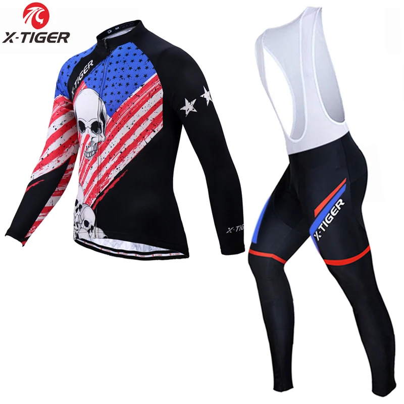 X-Tiger Skull Long Sleeve Cycling Set MTB Bike Clothing Wear Autumn Bicycle Clothes Uniform Ropa De Ciclismo Cycling Kits
X-Tiger Skull Long Sleeve Cycling Set MTB Bike Clothing Wear Autumn Bicycle Clothes Uniform Ropa De Ciclismo Cycling Kits