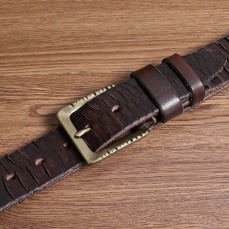 Plyesxale Genuine Leather Belt Male Vintage Pure Handmade Knife Mark Pin Buckle Mens Belt Trendy Cowhide Mens Casual Belts G819
Plyesxale Genuine Leather Belt Male Vintage Pure Handmade Knife Mark Pin Buckle Mens Belt Trendy Cowhide Mens Casual Belts G819