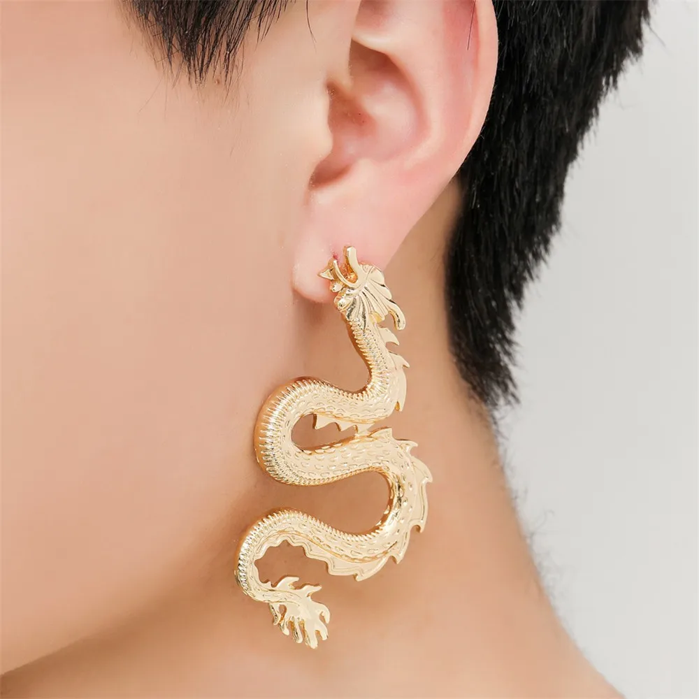 Vintage Dangle Earrings Personality Fashion Dragon Shape Punk Trendsetter Simple Statement Drop Earrings Jewelry Gifts
Vintage Dangle Earrings Personality Fashion Dragon Shape Punk Trendsetter Simple Statement Drop Earrings Jewelry Gifts