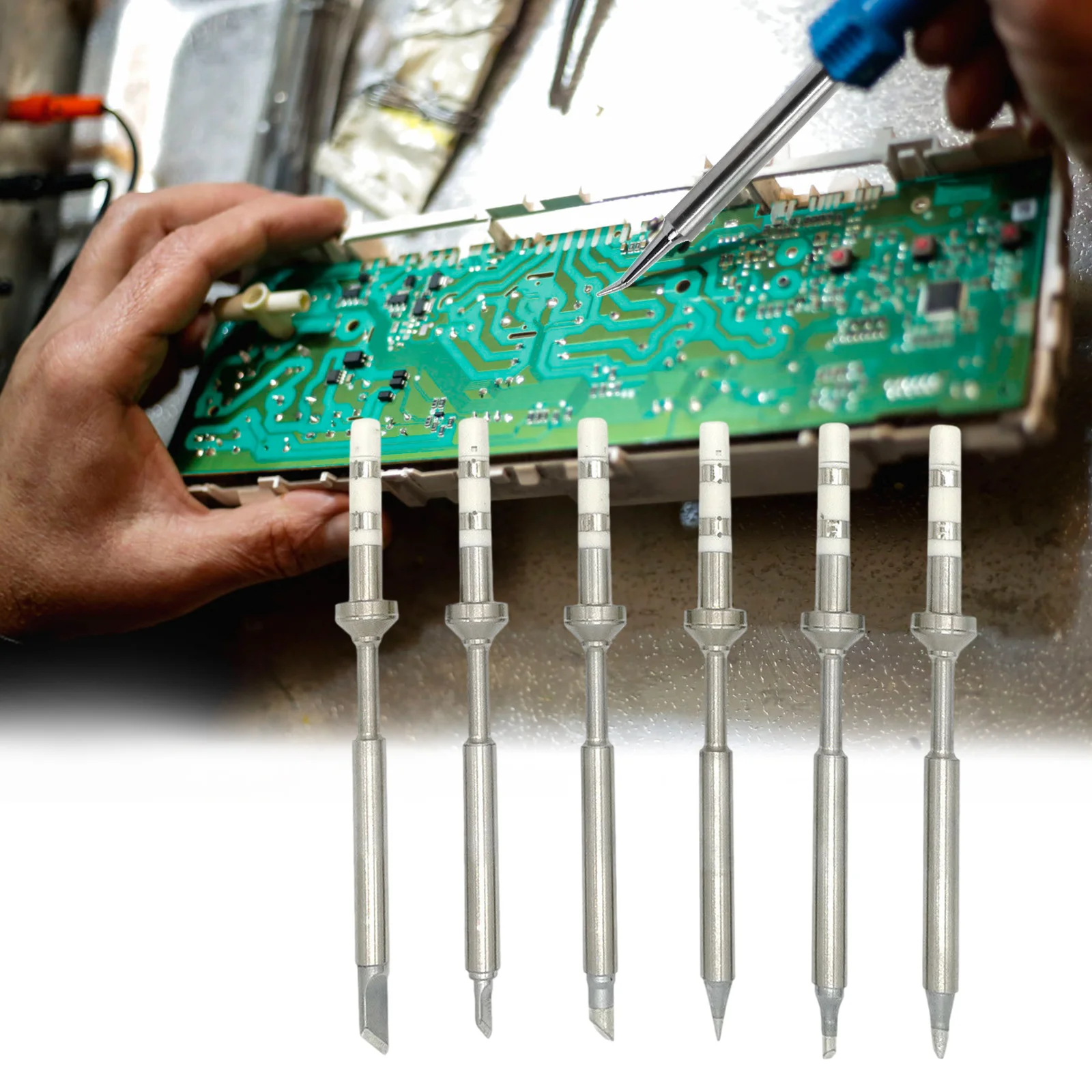 Original Replacement Solder Tip TS100 Electric Soldering Iron Replace Tip Lead Free Various Model Tip K KU I D24 BC2 C4 Tool Kit
Original Replacement Solder Tip TS100 Electric Soldering Iron Replace Tip Lead Free Various Model Tip K KU I D24 BC2 C4 Tool Kit
