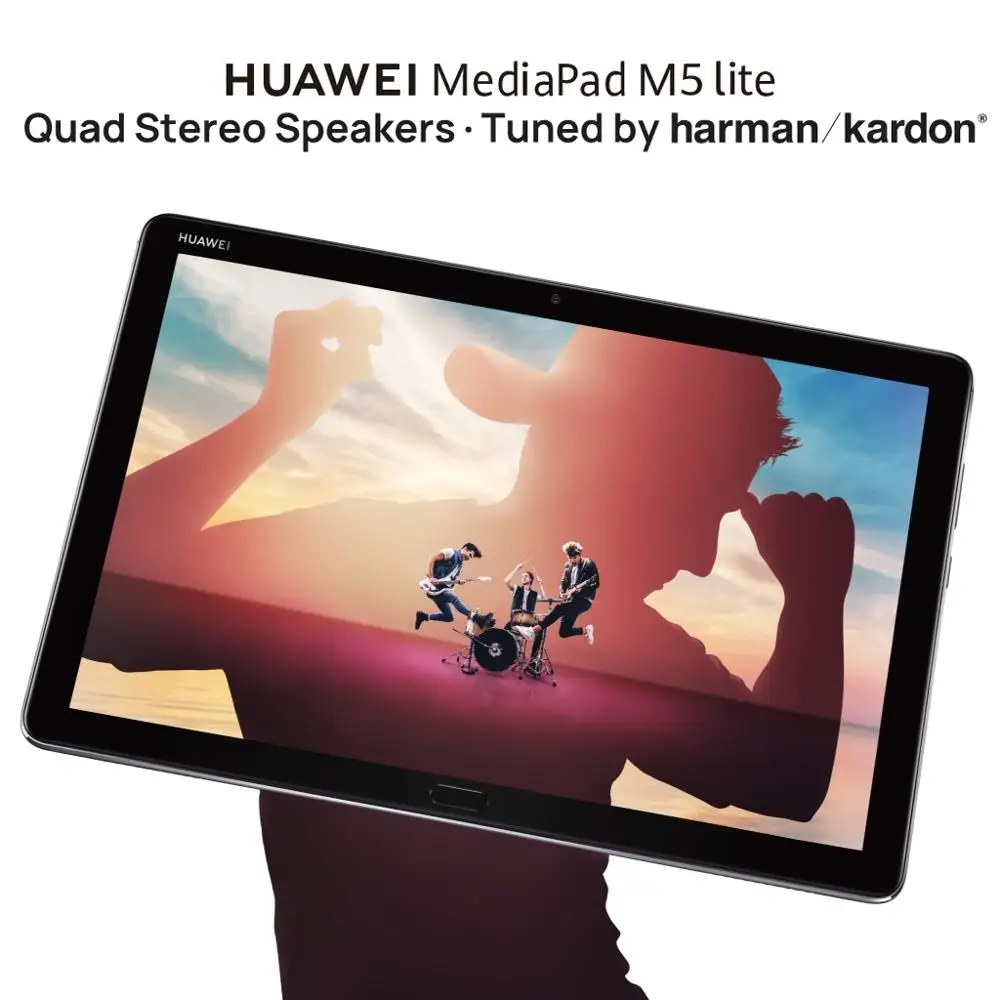 

Huawei Mediapad M5 lite BAH2-W09 4G LTE WiFi Tablet PC 10.1 inch 4GB + 64GB/ 128GB Android 8.0 Hisilicon Kirin 659 Octa Core GPS