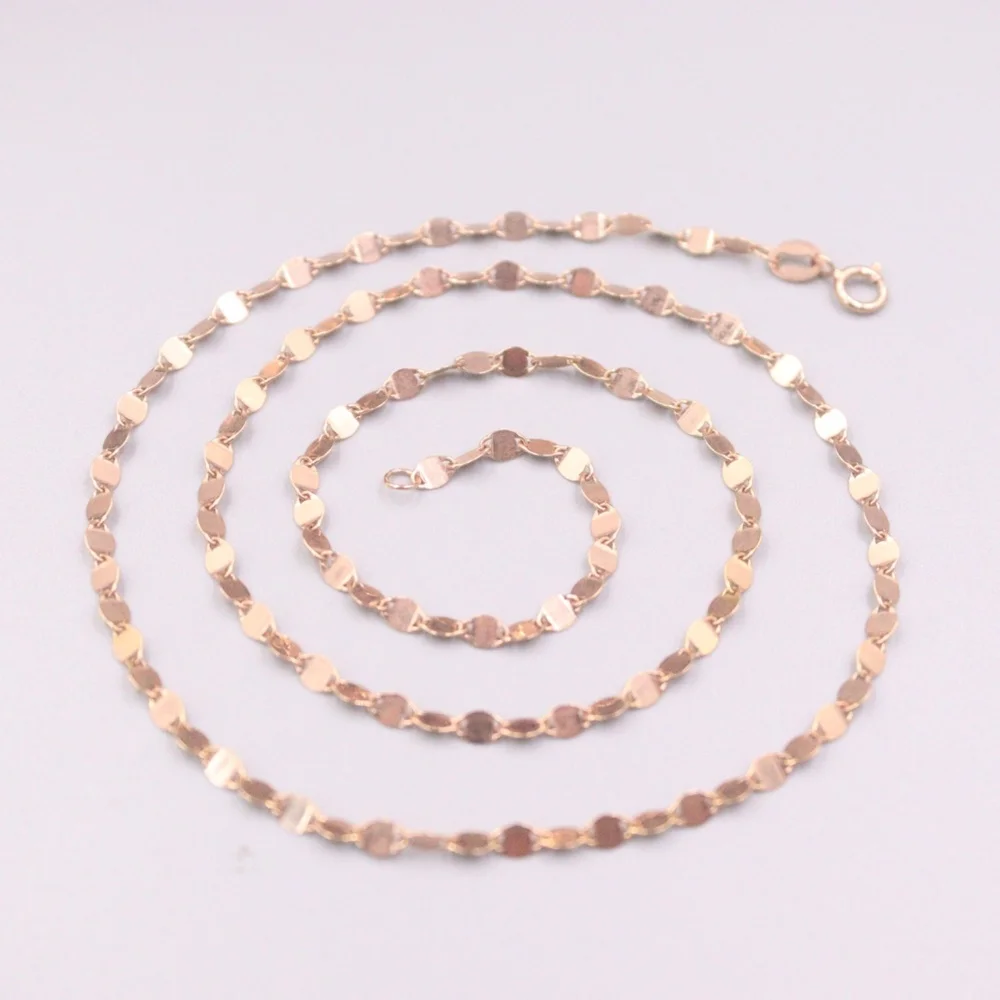 AU750 Pure 18K Rose Gold Chain 2.8mm Wide Tile Link Necklace 3g / 18inch For Women Lucky Gift
AU750 Pure 18K Rose Gold Chain 2.8mm Wide Tile Link Necklace 3g / 18inch For Women Lucky Gift