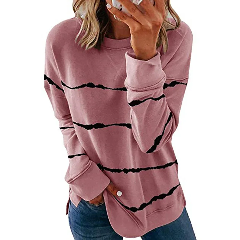 Autumn New Fashion 2020 Tie-dye Printed Striped Round Neck Loose Long-sleeved Hooded Women's Clothing Basic Oversized Sweatshirt
Autumn New Fashion 2020 Tie-dye Printed Striped Round Neck Loose Long-sleeved Hooded Women's Clothing Basic Oversized Sweatshirt