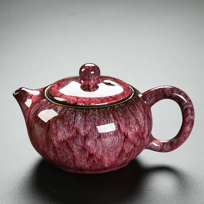 200ML Ceramic teapot Household kiln change Tenmu Glaze Kung Fu tea set single pot Japanese style teapot
200ML Ceramic teapot Household kiln change Tenmu Glaze Kung Fu tea set single pot Japanese style teapot