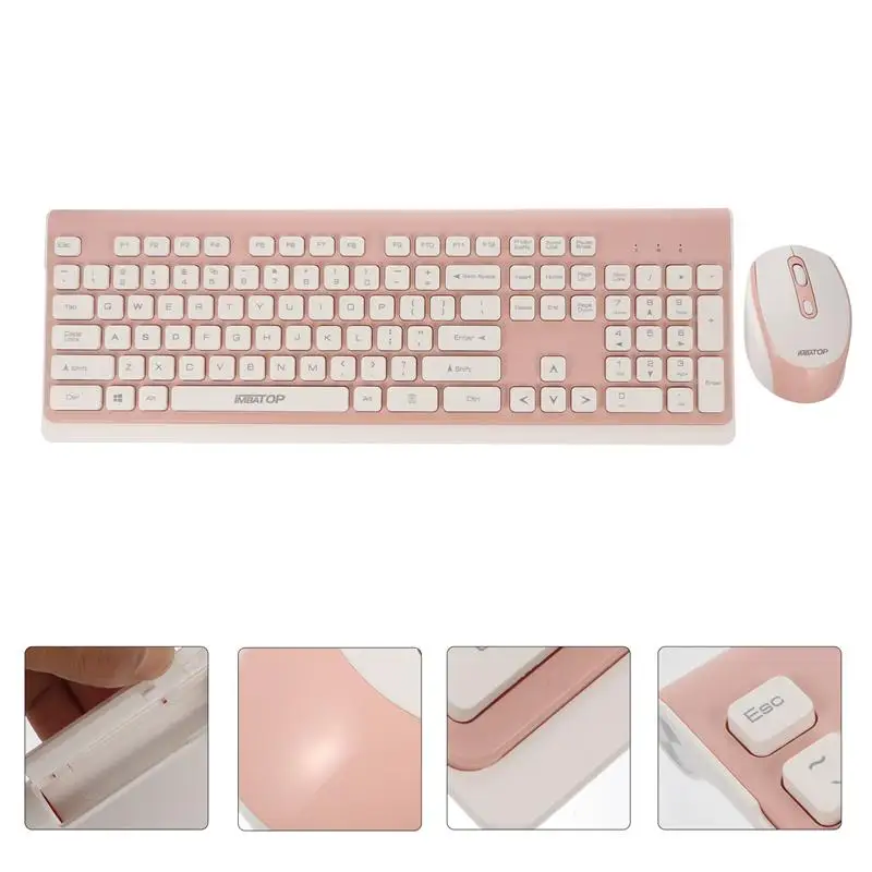 1 Set Wireless Keyboard and Mouse Ergonomic Keyboard Mouse Set for Laptops
1 Set Wireless Keyboard and Mouse Ergonomic Keyboard Mouse Set for Laptops