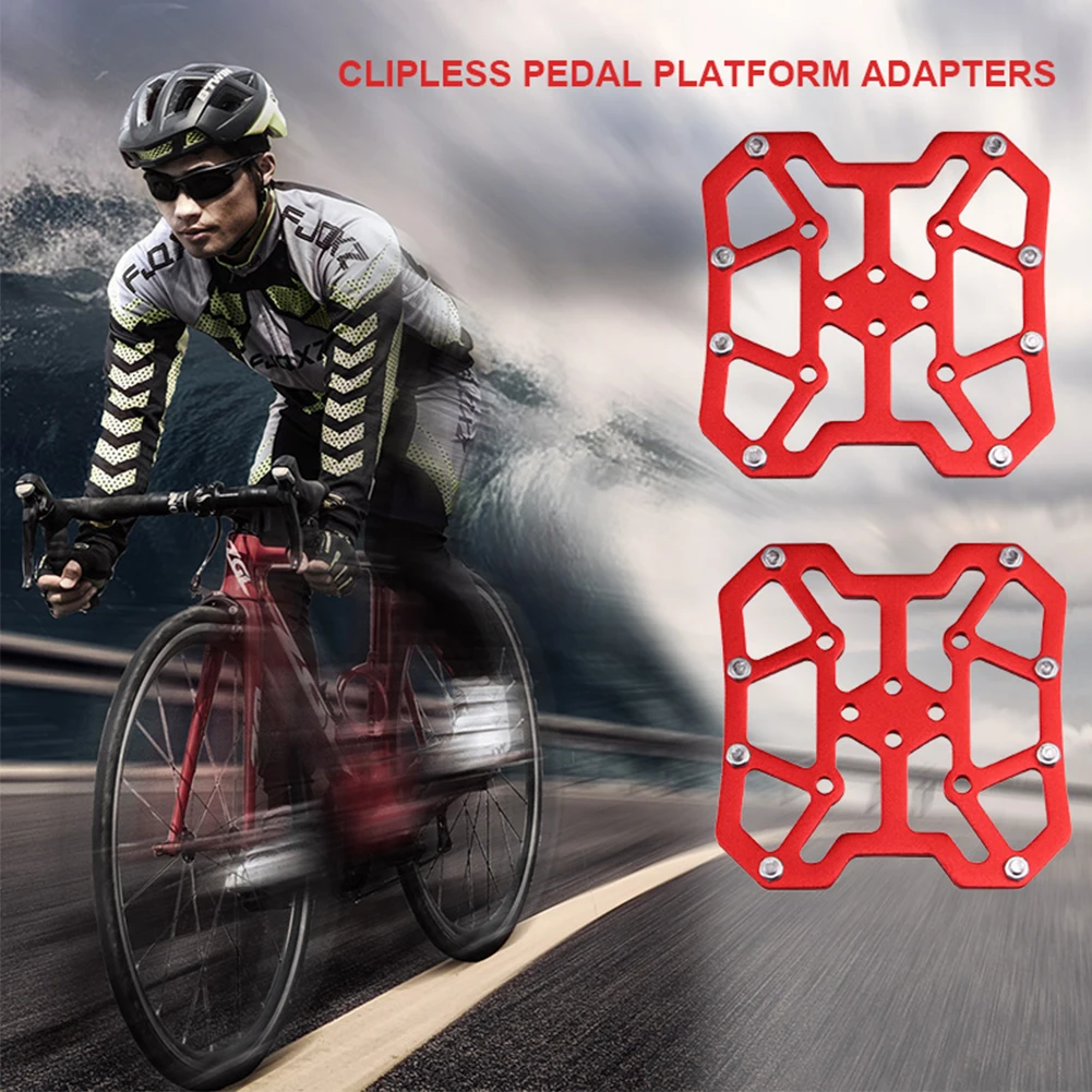 2pcs Aluminum Alloy Bicycle Clipless Pedal Platform Adapters for SPD KEO Pedal MTB Mountain Road Bike Accessories Quick delivery
2pcs Aluminum Alloy Bicycle Clipless Pedal Platform Adapters for SPD KEO Pedal MTB Mountain Road Bike Accessories Quick delivery