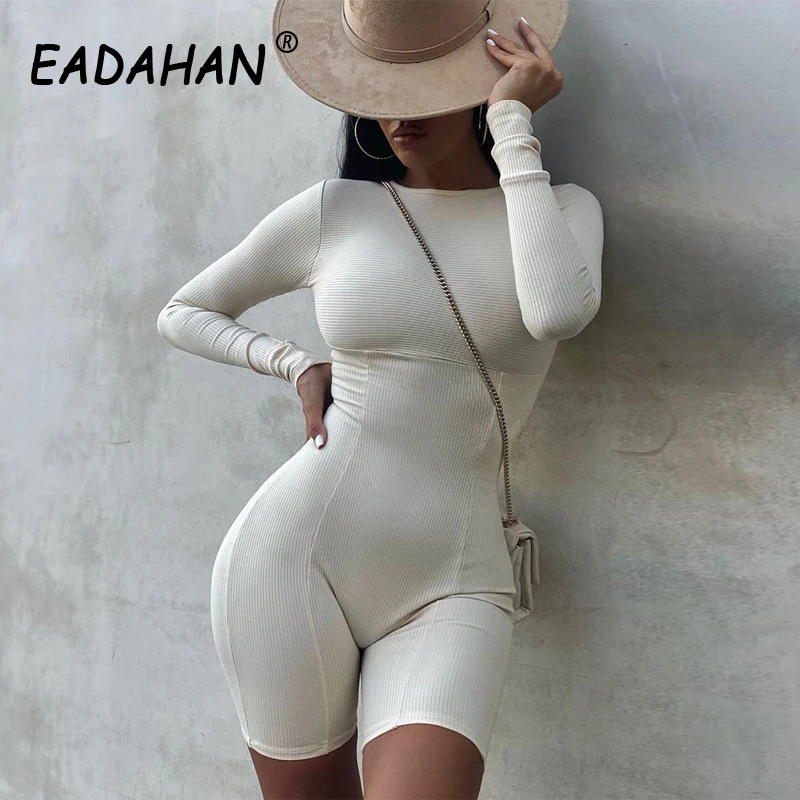 EADAHAN Autumn Sexy Slim Women Knitted Solid Color Long Sleeve Breathable Slim Shorts Fashion Casual Jumpsuit
EADAHAN Autumn Sexy Slim Women Knitted Solid Color Long Sleeve Breathable Slim Shorts Fashion Casual Jumpsuit